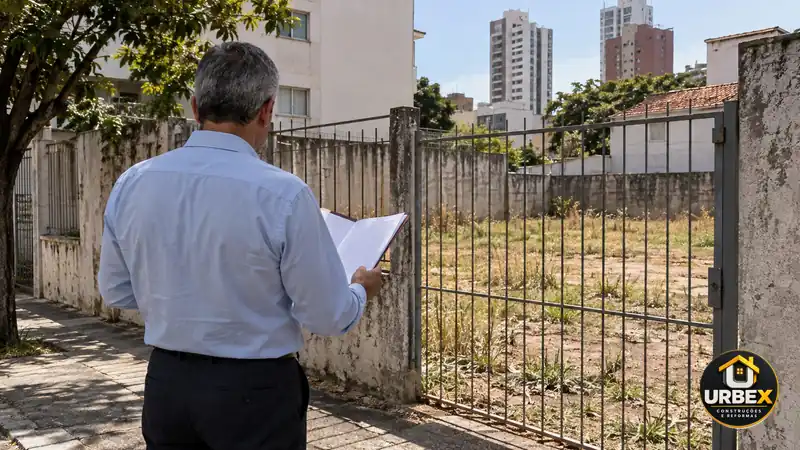 Imagem ilustrativa gerada por IA sobre Você herdou um terreno? Conheça as alternativas antes de vender. com logo URBEX